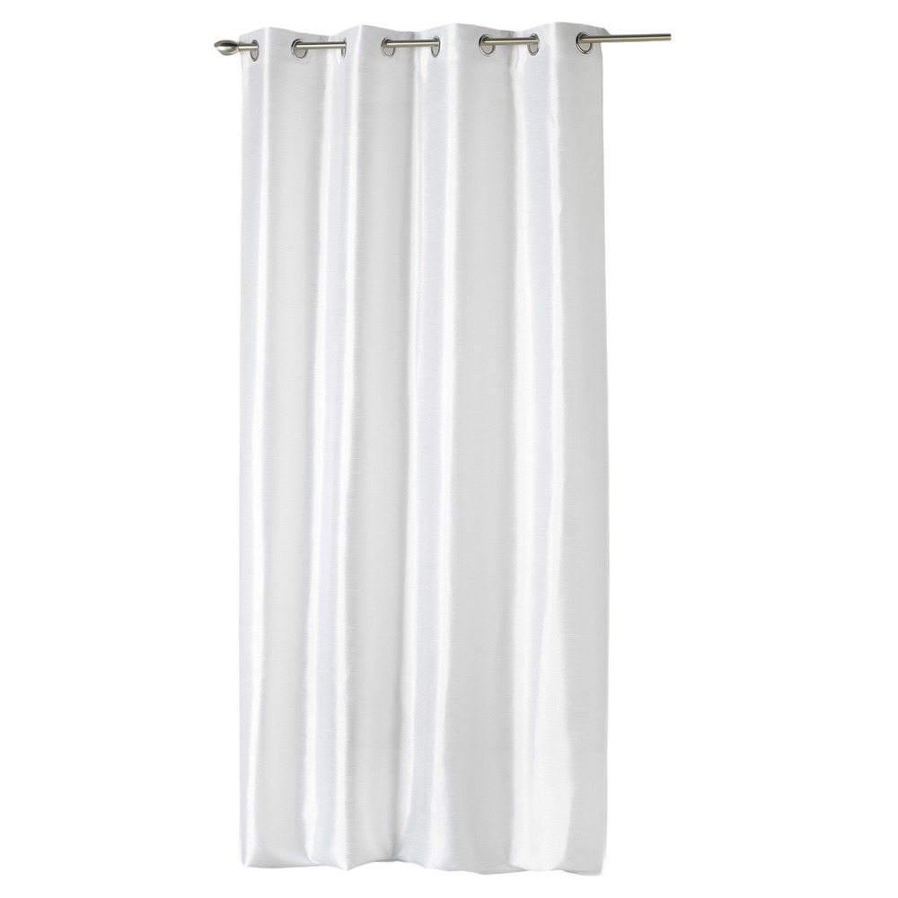 Rideau a oeillets tissu shantung shana