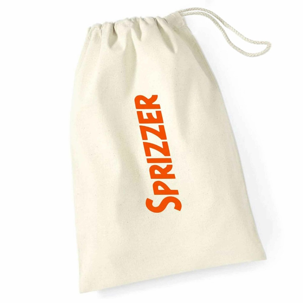 Sac en coton beige 100 naturel lavable pour transporter sprizzer en securite