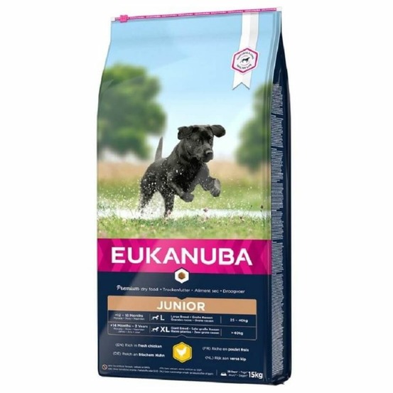 Croquettes chien junior large - eukanuba 12 kg
