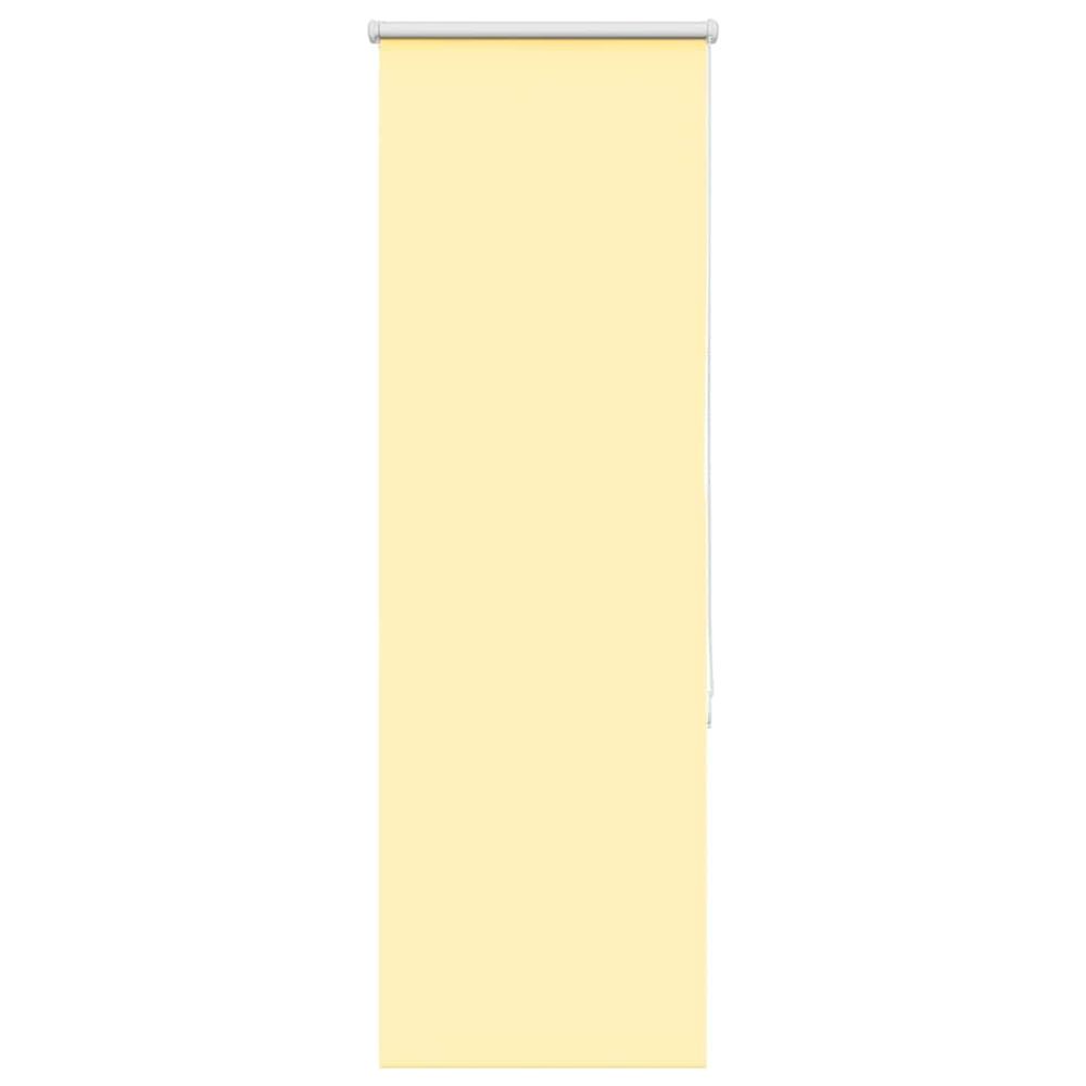 Store enrouleur occultant jaune largeur du tissu 55,7 cm
