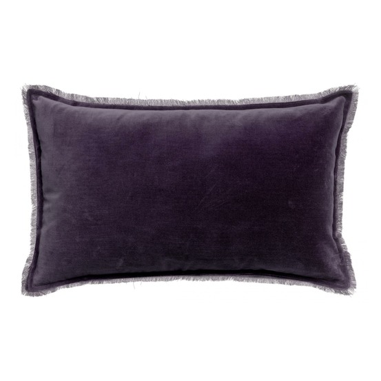 Coussin uni fara raisin 40 x 65 cm