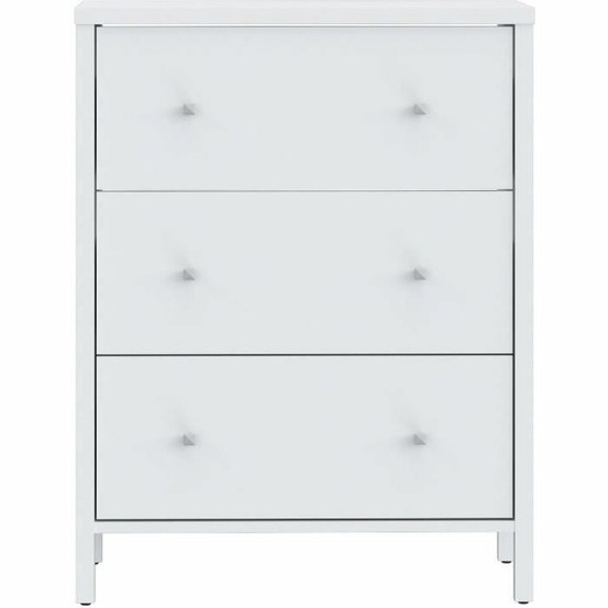 Meuble sous lavabo 3 tiroirs 64 x 40 x hauteur 83 cm - blanc