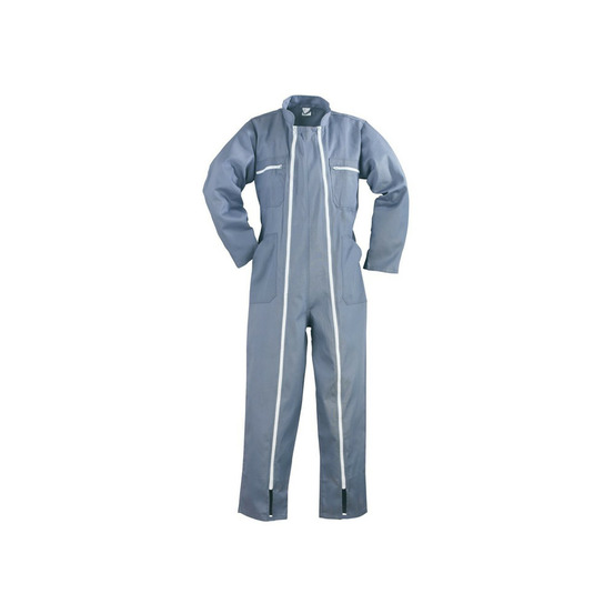 Combinaisons de travail workwear à double zips factory gris t3xl euro protection 74536