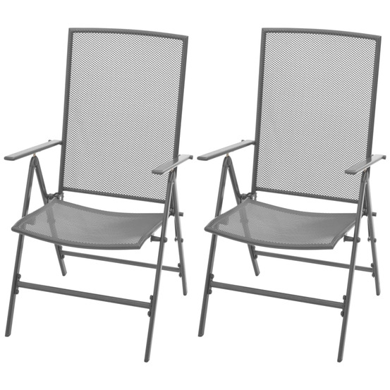 Chaises empilables de jardin 2 pcs