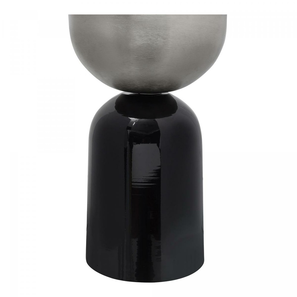 Pot de fleurs fait à la main en fer popot 37x37x59 gris et prune