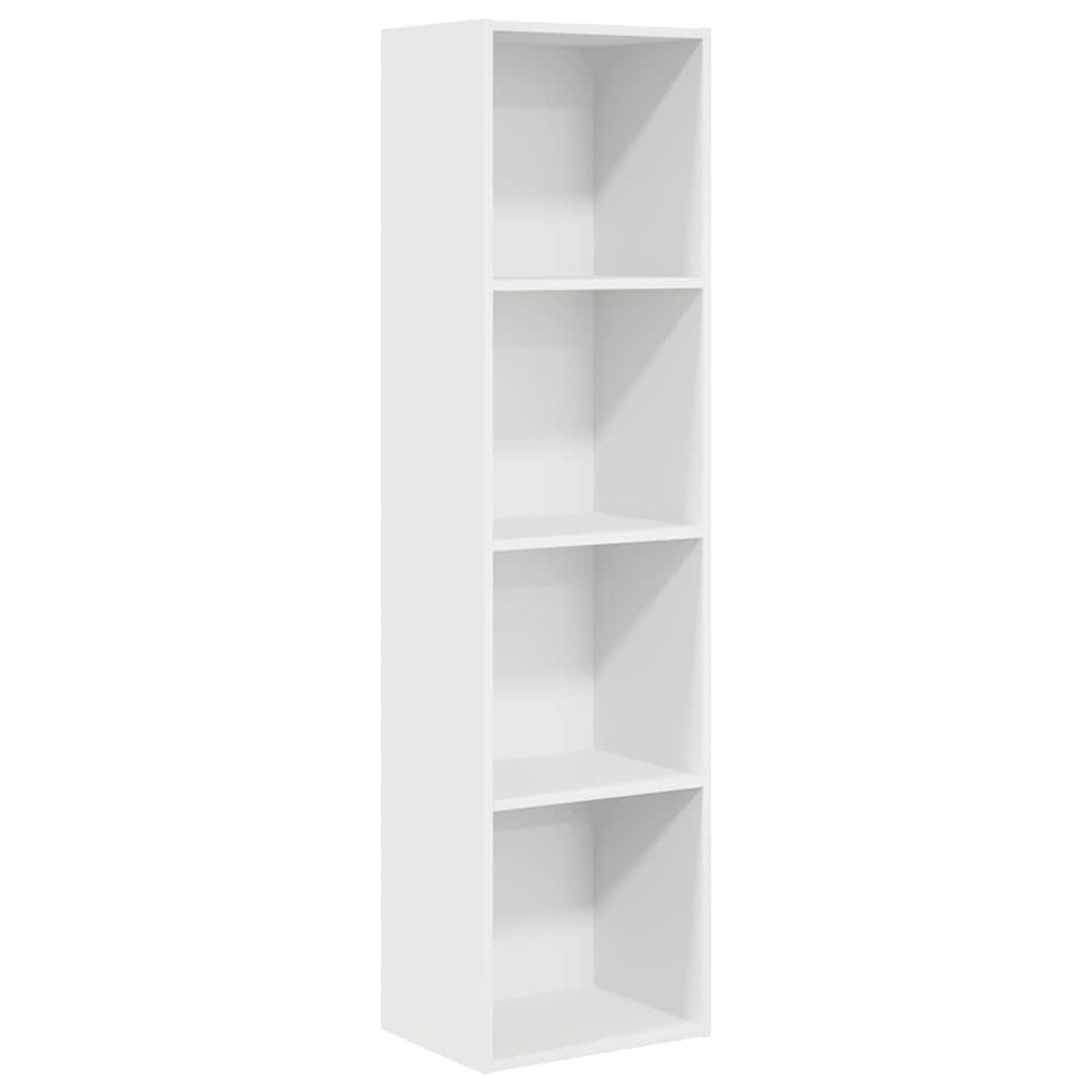 Bibliothèque blanc 40x30x152 cm bois d'ingénierie