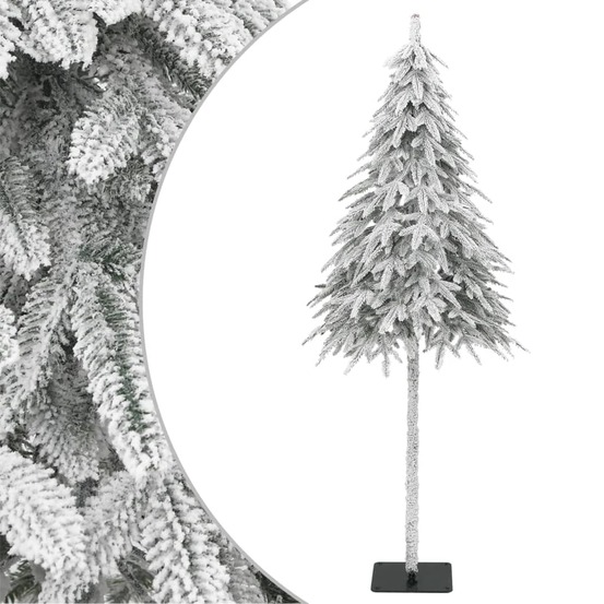 Sapin de noël artificiel avec neige floquée 210 cm