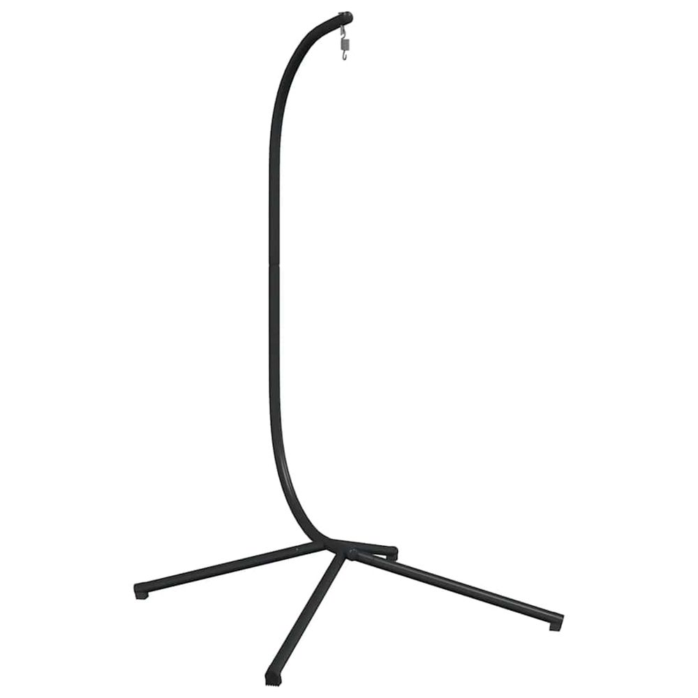 Support pour fauteuil œuf suspendu sans panier anthracite acier (base de support uniquement)