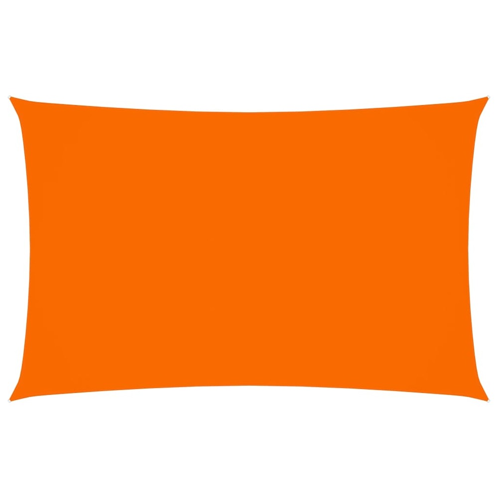 Voile toile d'ombrage parasol tissu oxford rectangulaire 4 x 7 m orange