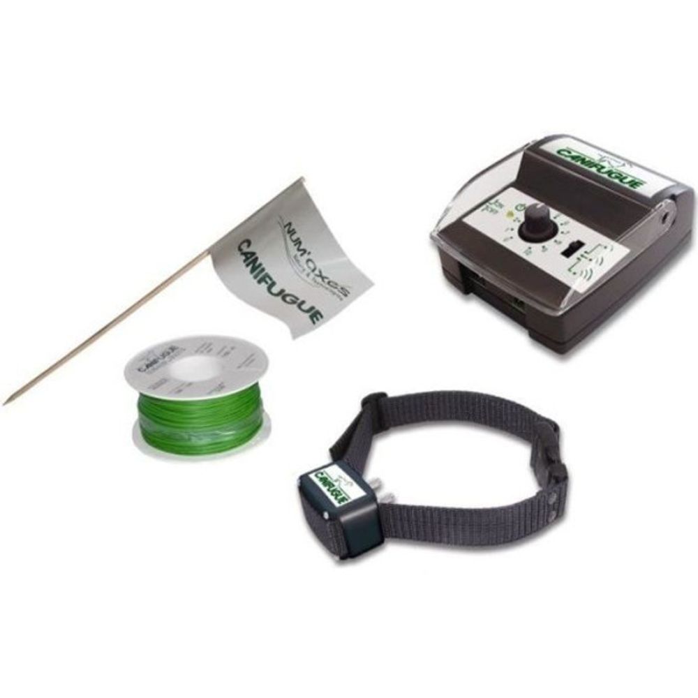Canifugue clôture et collier anti-fugue pour chiens - fug1030 (jardin jusqu'a 800 m de fil)