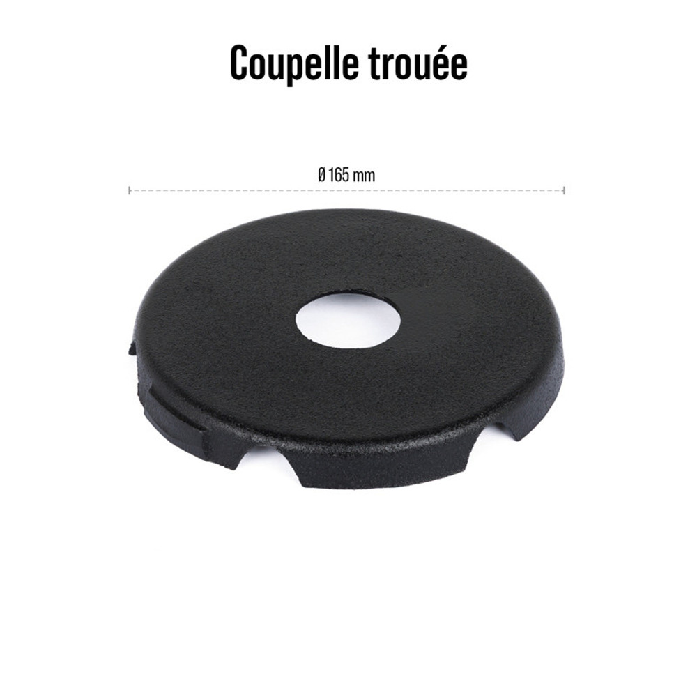 Coupelle trouee
