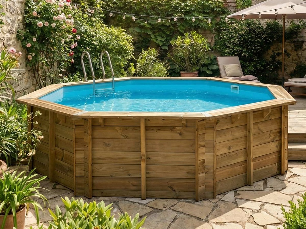 Piscine bois violette 2 ø 5,00 x 1,27 m