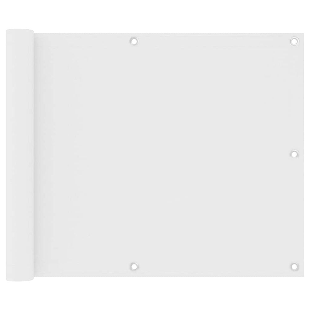 Écran de balcon blanc 75x300 cm tissu oxford