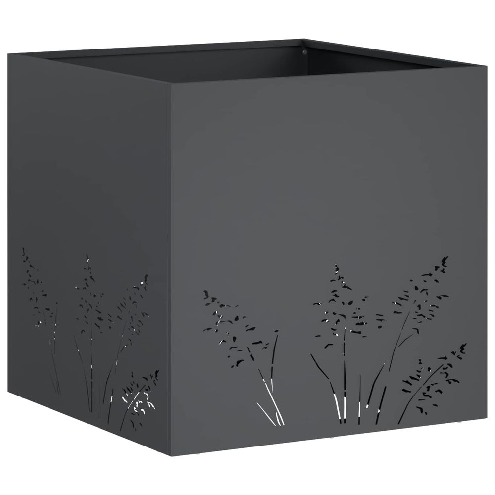 Cache-pot de jardin anthracite 50 x 50 x 49 cm