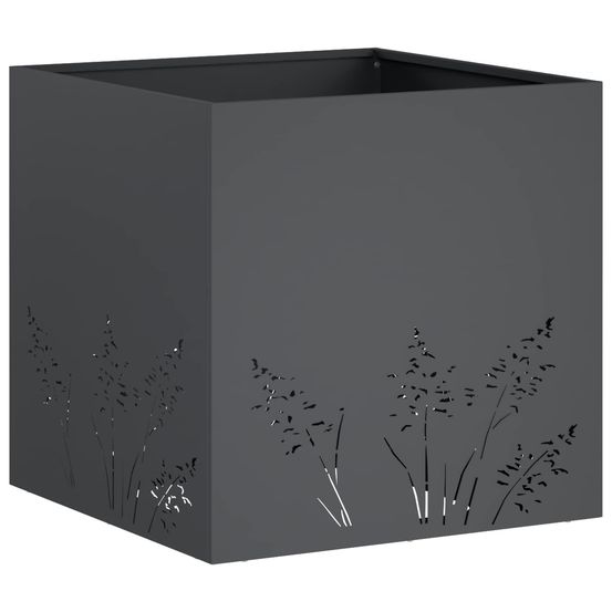 Cache-pot de jardin anthracite 50 x 50 x 49 cm