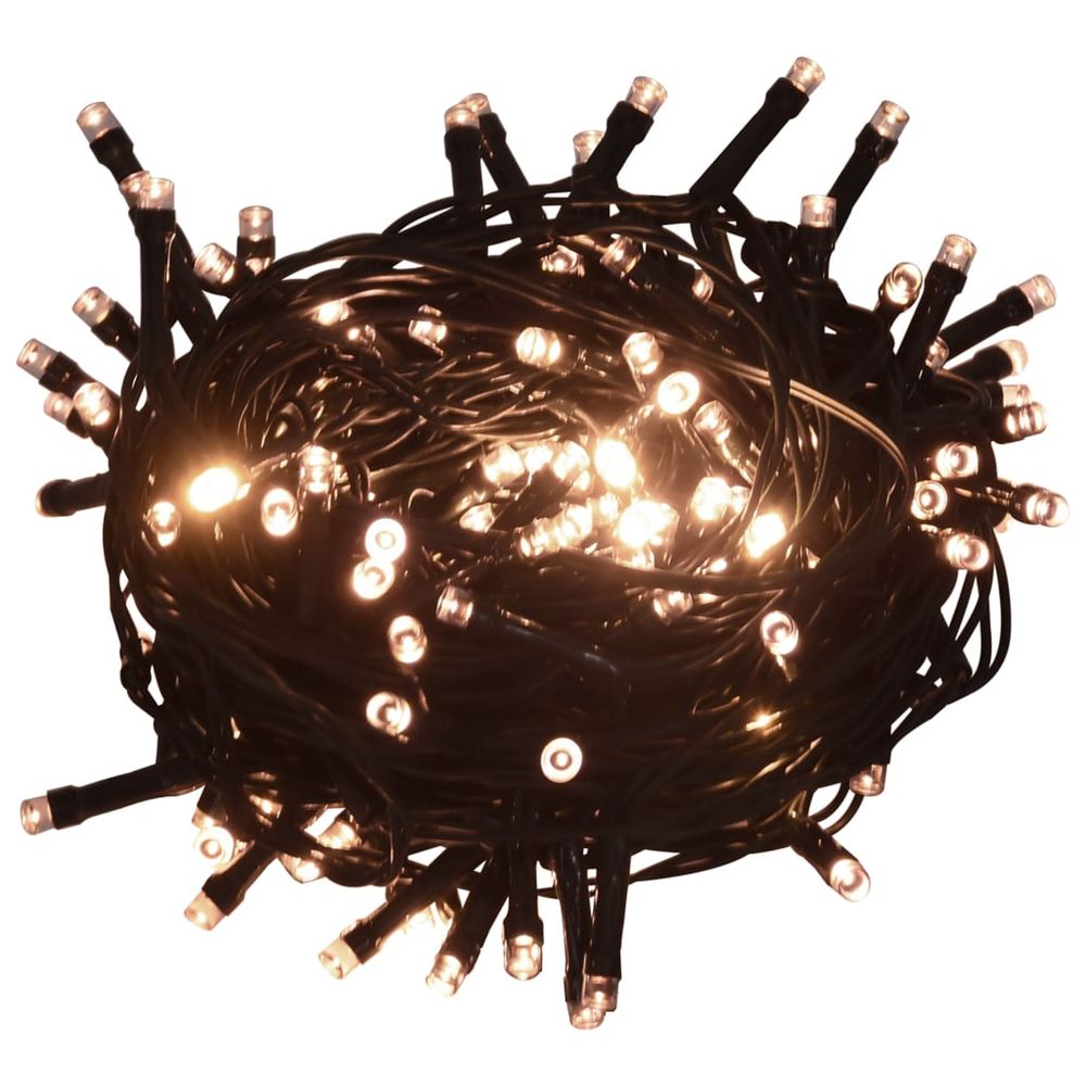 Guirlande led avec 300 led blanc chaud 30 m pvc