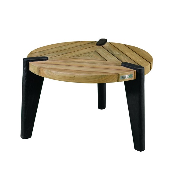 Table basse en teck recyclé 60 cm, carmen