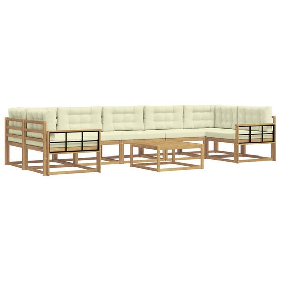 Ensemble de canapés d'extérieur 6 pc blanc et crème