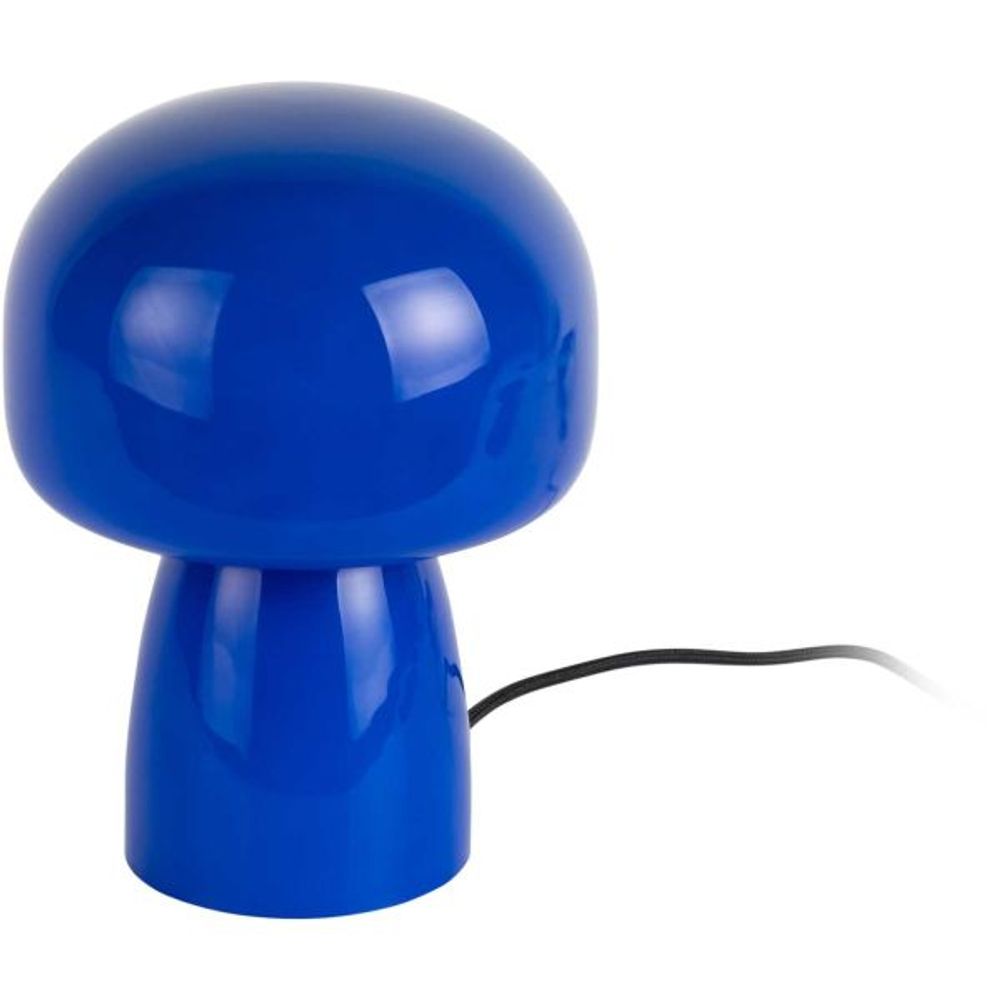 Lampe de table en verre fervor bleu