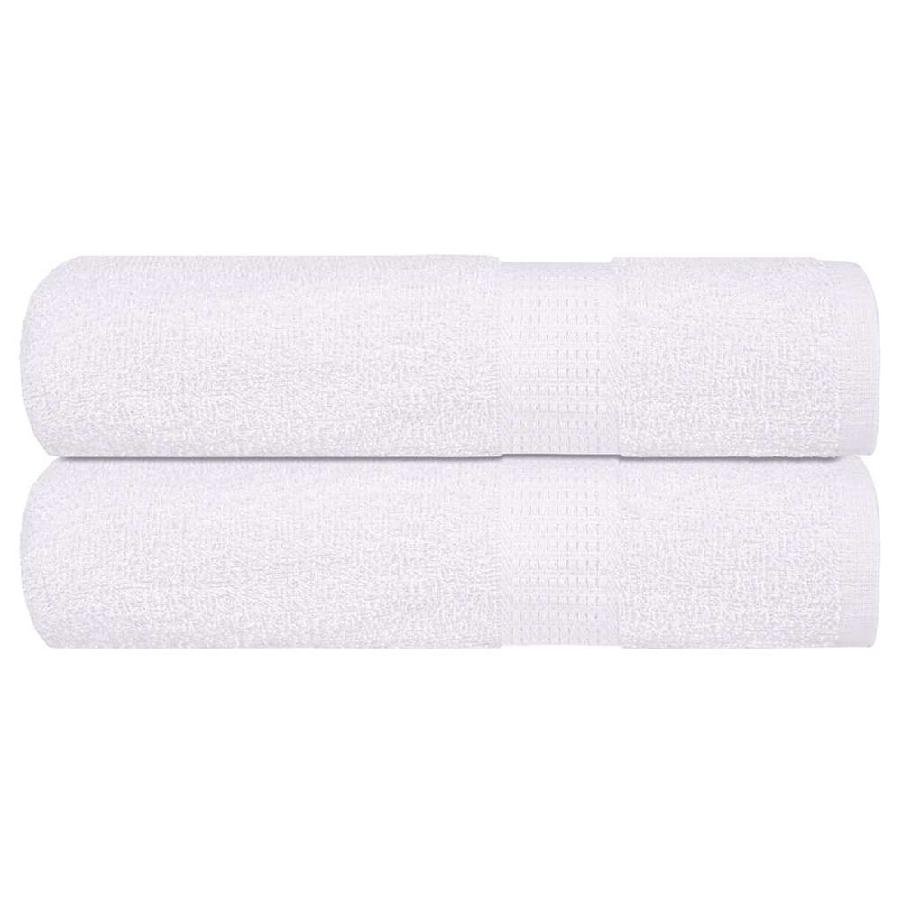 Essuie-mains frogn 2 pcs blanc 50x100 cm 360 g/m²