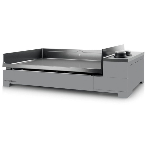 Plancha électrique 3200w plaque fonte émaillée 58.5x40.5cm - premiume60ang