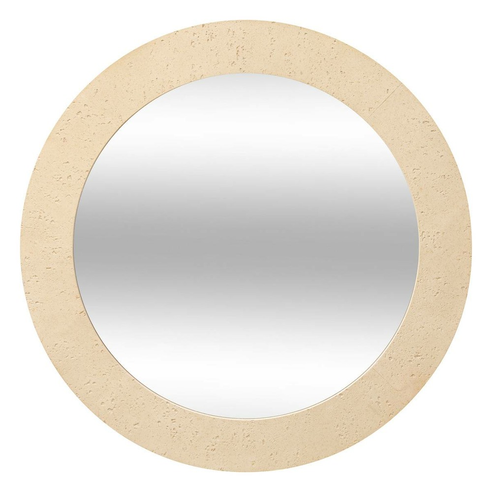 Miroir mural anaya beige d78cm