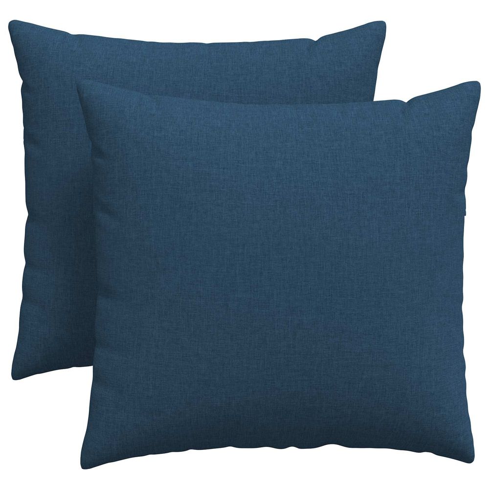 Coussins de canapé 2 pc tissu bleu 45 x 45 cm