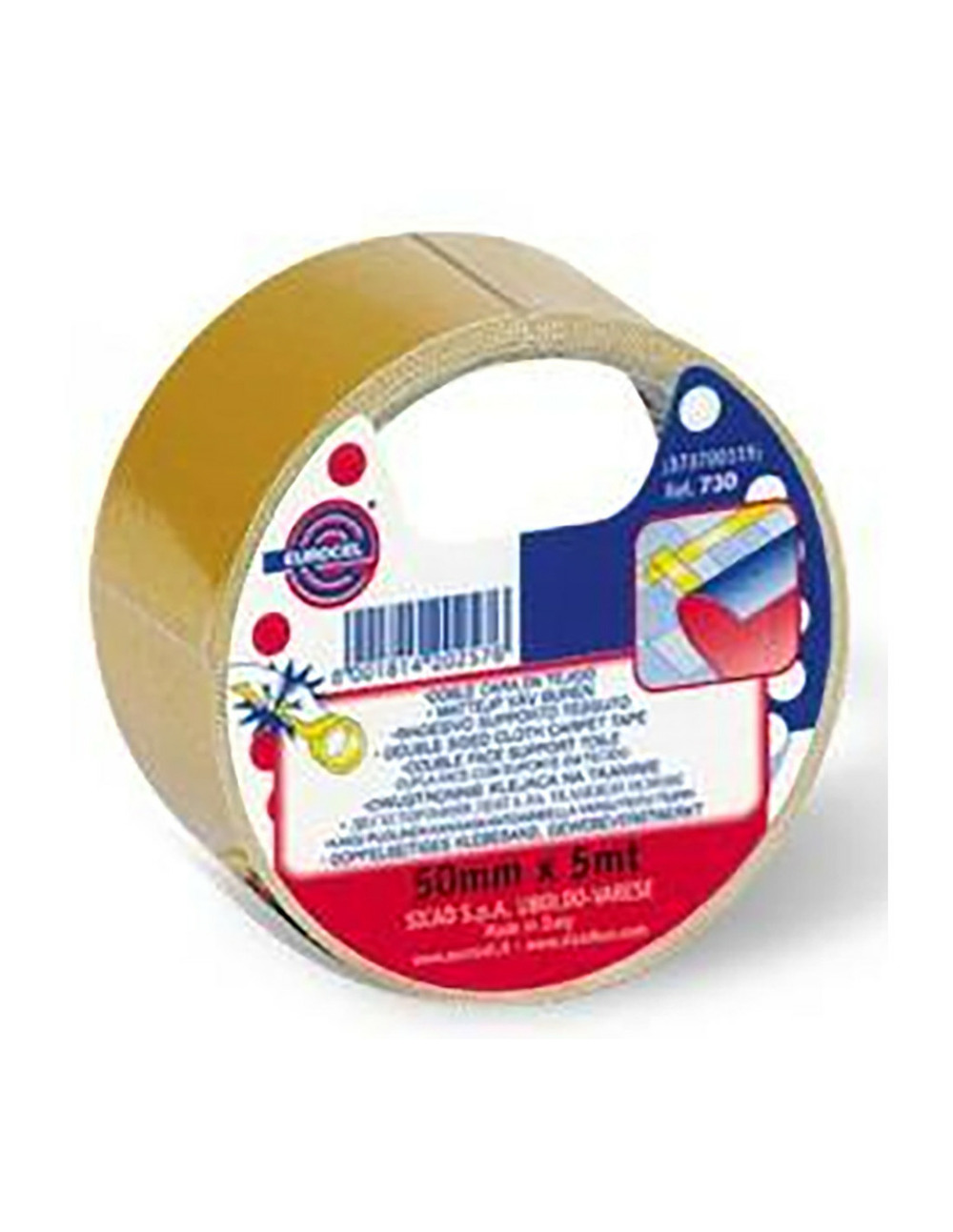 Adhesif double fac toil sol50x10ml - eurocel