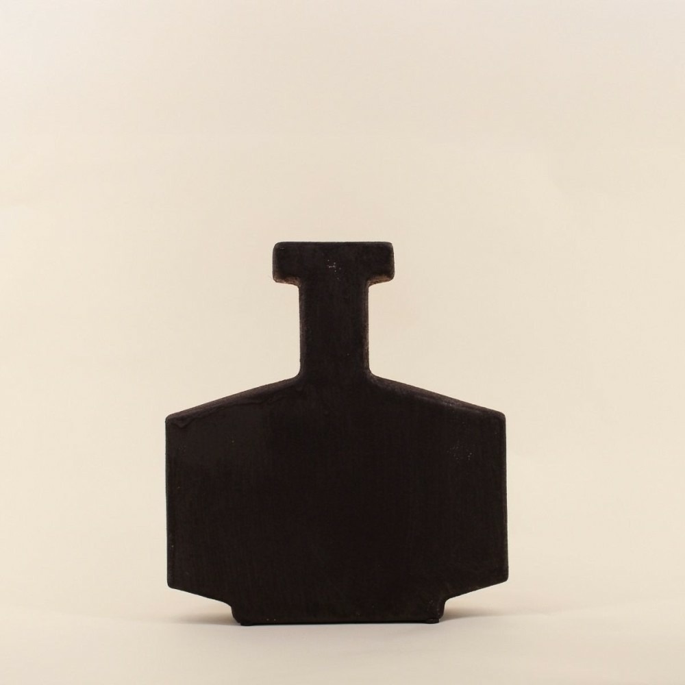 Vase design flacon en grès 30cm