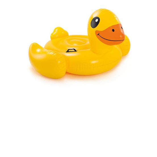 Bouée canard jaune à chevaucher