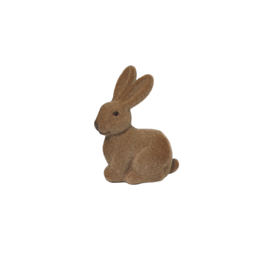 ~ lapin en feutrine marron 12 x 8 x 15 cm
