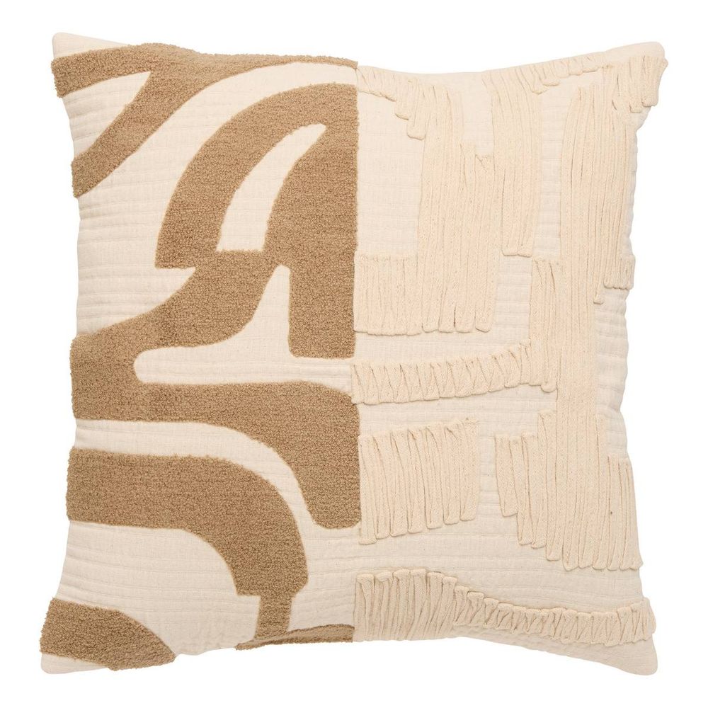 Coussin nyero carré 45x45cm blanc