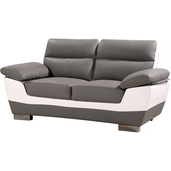 Canapé fixe en cuir reconstitué et pvc