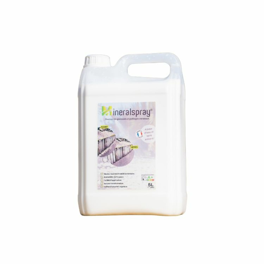 Colle fixation graviers à pulvériser mineralspray - lot de 2 bidons 5 l (32 m²) - incolore (lot de 2)