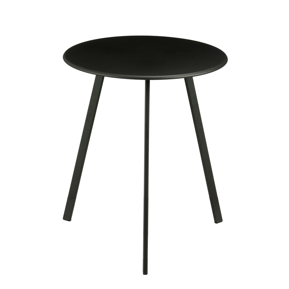 Mica decorations seattle mesa auxiliar para exterior - mesa de centro redonda - mesa para plantas y mesa de café - 45 x 38cm -