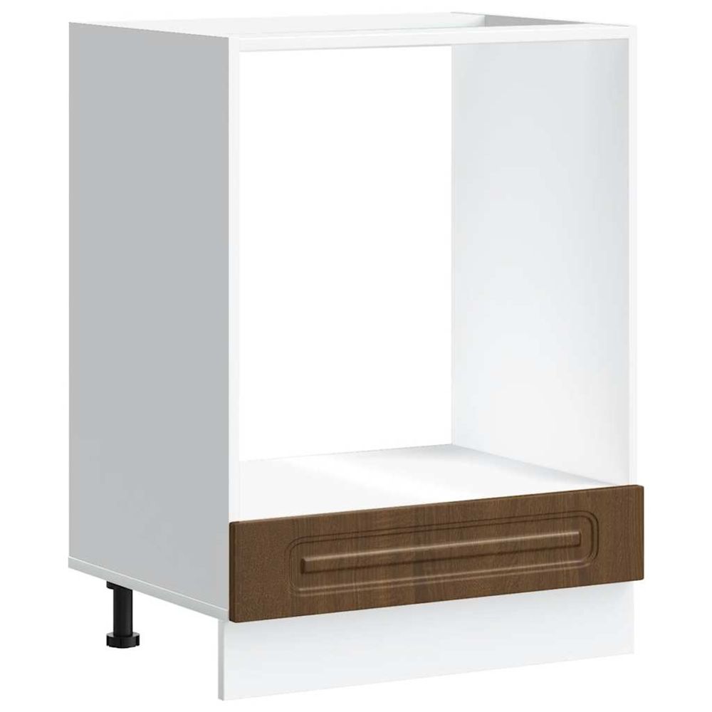 Armoire à four kalmar chêne marron bois d'ingénierie