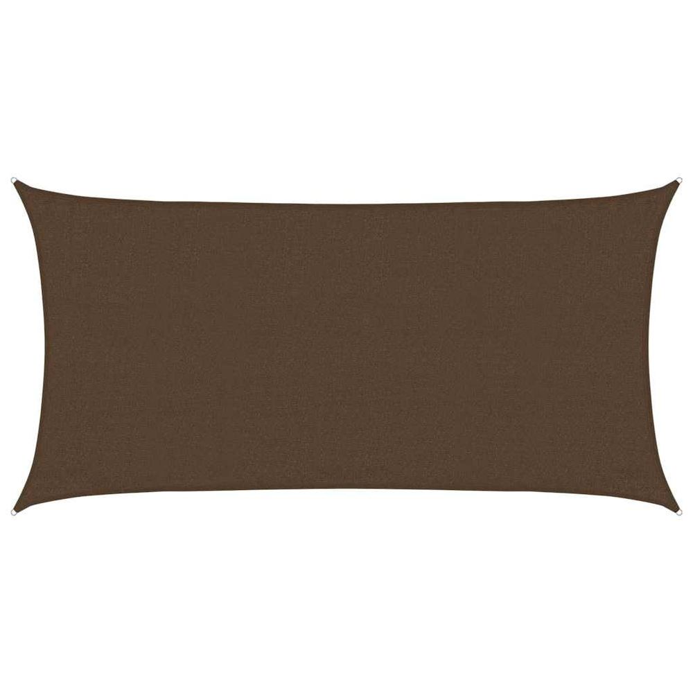 Voile d'ombrage 160 g/m² marron 3x6 m pehd