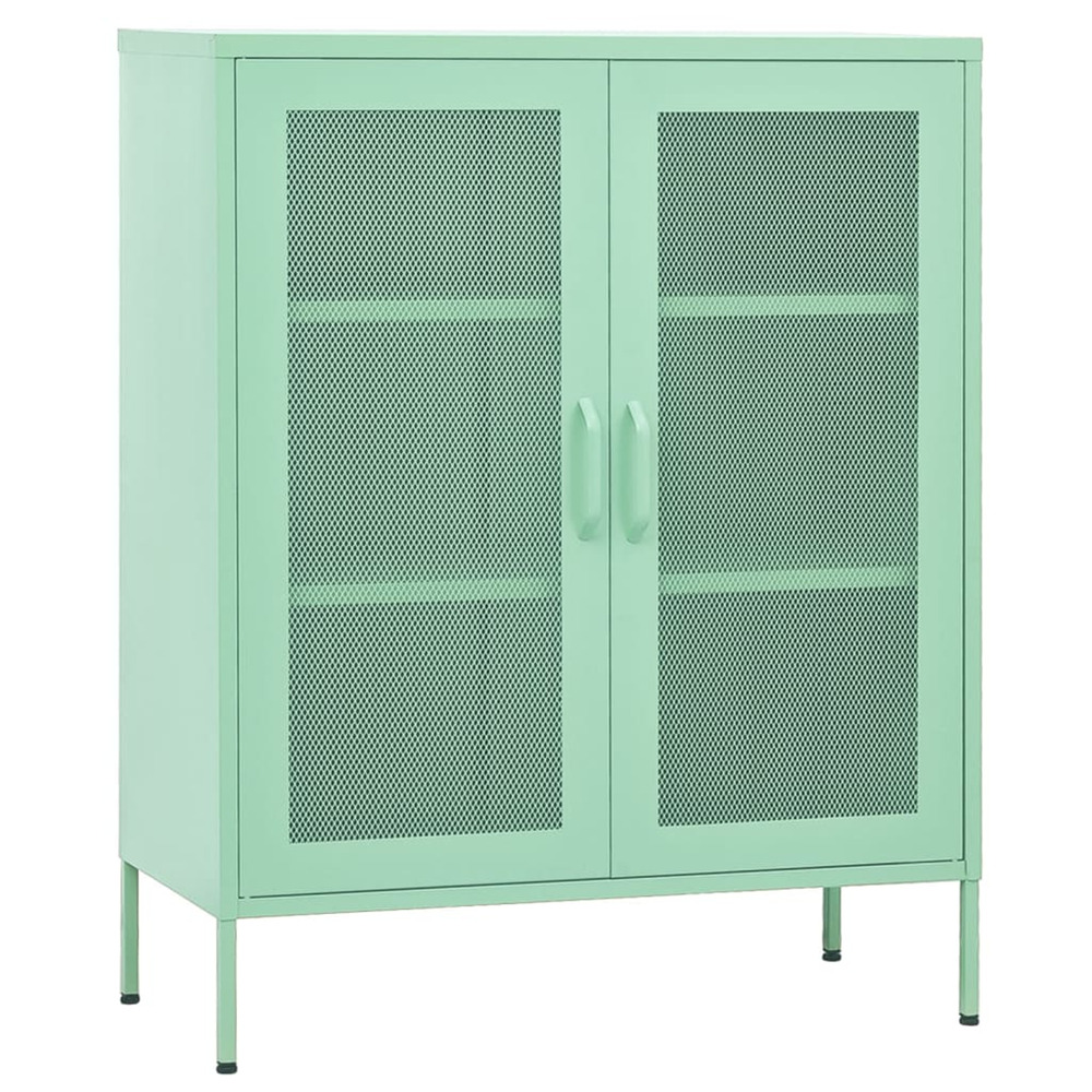 Armoire de rangement vert menthe 80x35x101,5 cm acier