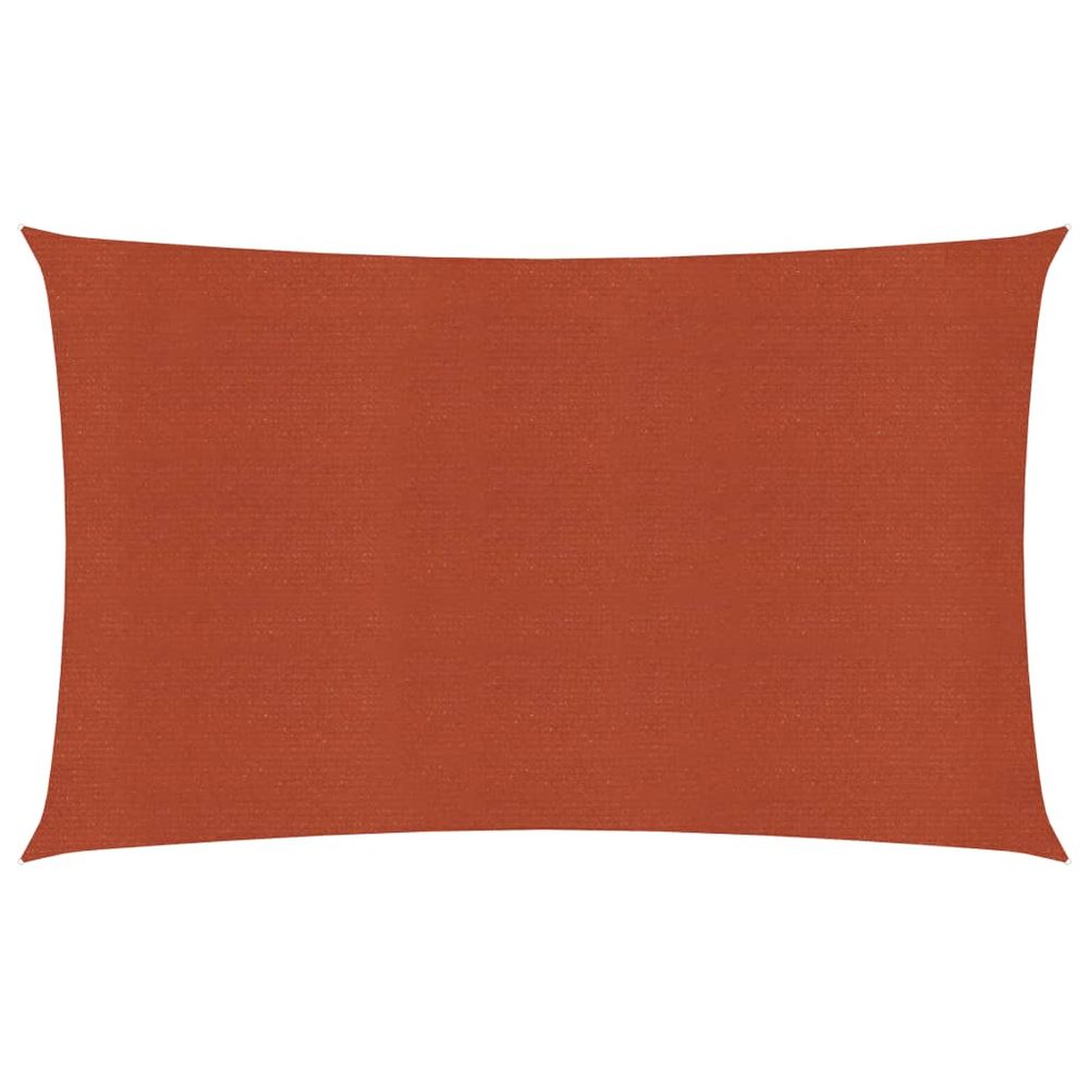 Voile d'ombrage 160 g/m² terre cuite 4 x 7 m pehd