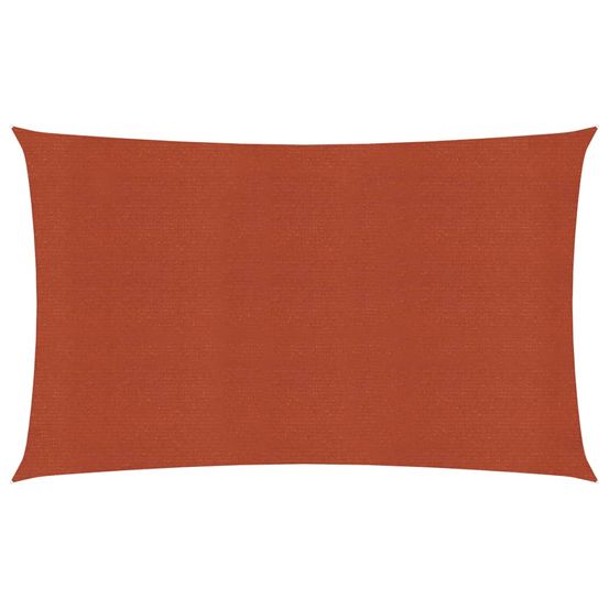 Voile d'ombrage 160 g/m² terre cuite 4 x 7 m pehd