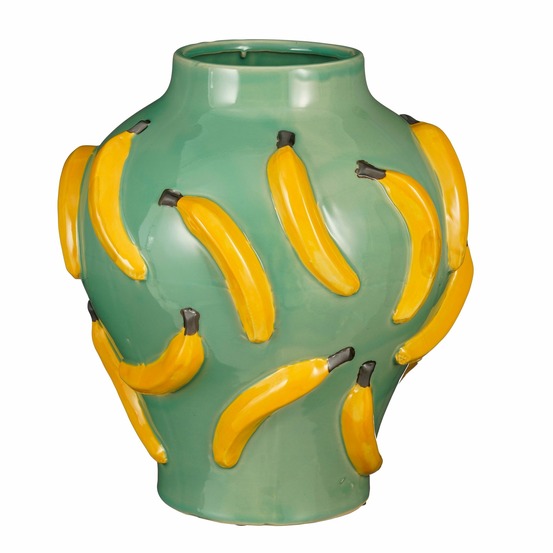 Mica decorations moza vase - h38 x ø34 cm - céramique - vert clair