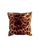 Coussin velvet printed (leopard)