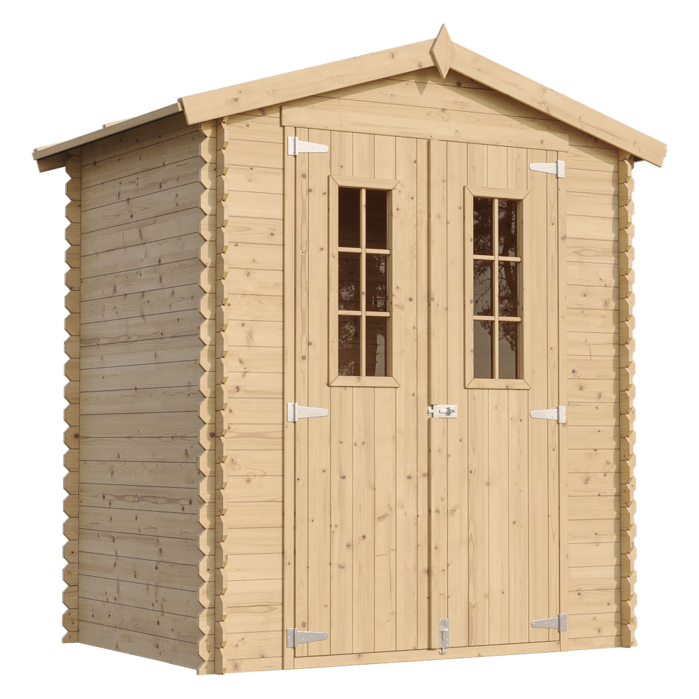 Abri de jardin en bois - stockage extérieur i196xl136xh218 cm/ 1.98 m2 - timbela m367c