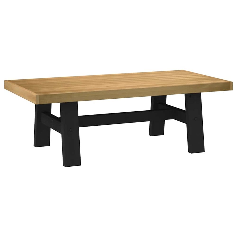 Table basse noain pieds en forme de a 120x60x40 cm massif pin