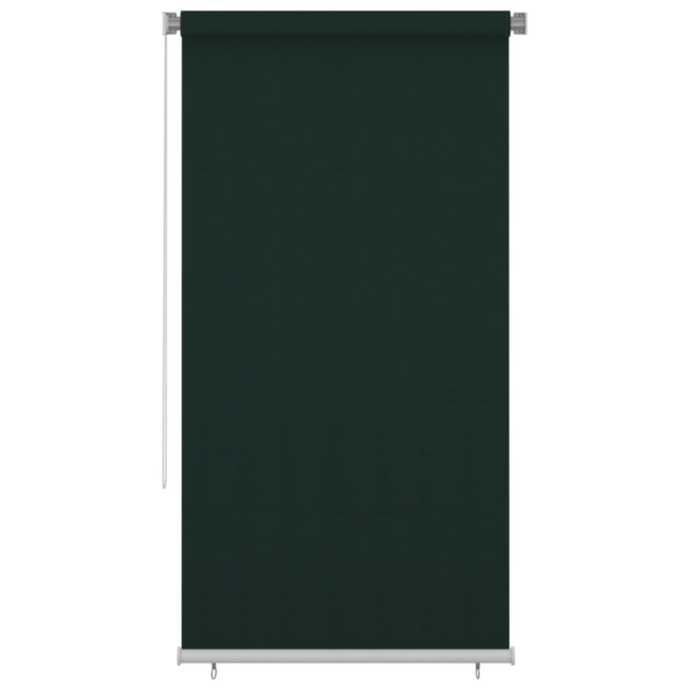 Store roulant d'extérieur 120x230 cm vert foncé pehd