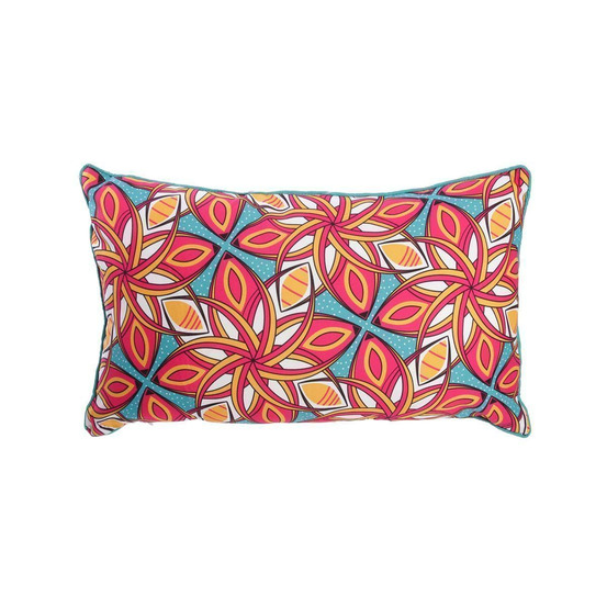 Coussin imprimé 30x50 cm wax wax rose