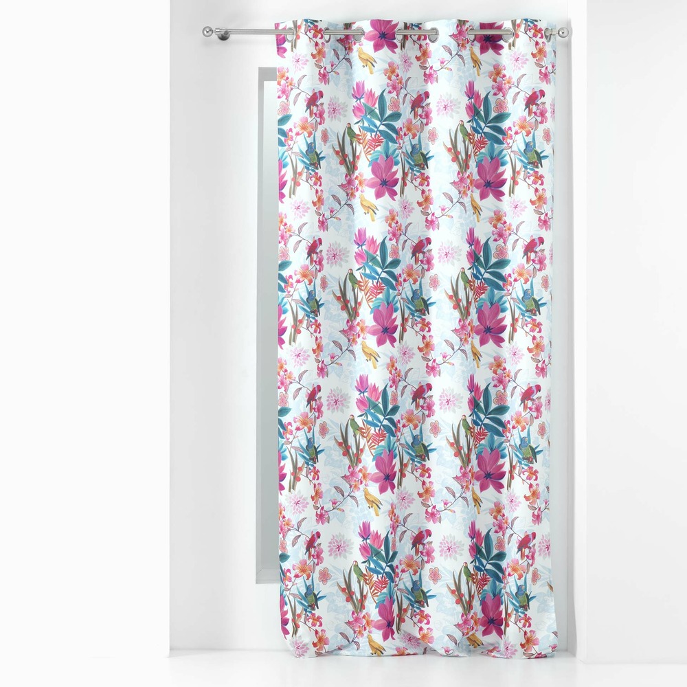 Rideau à oeillets collection paradis exotique