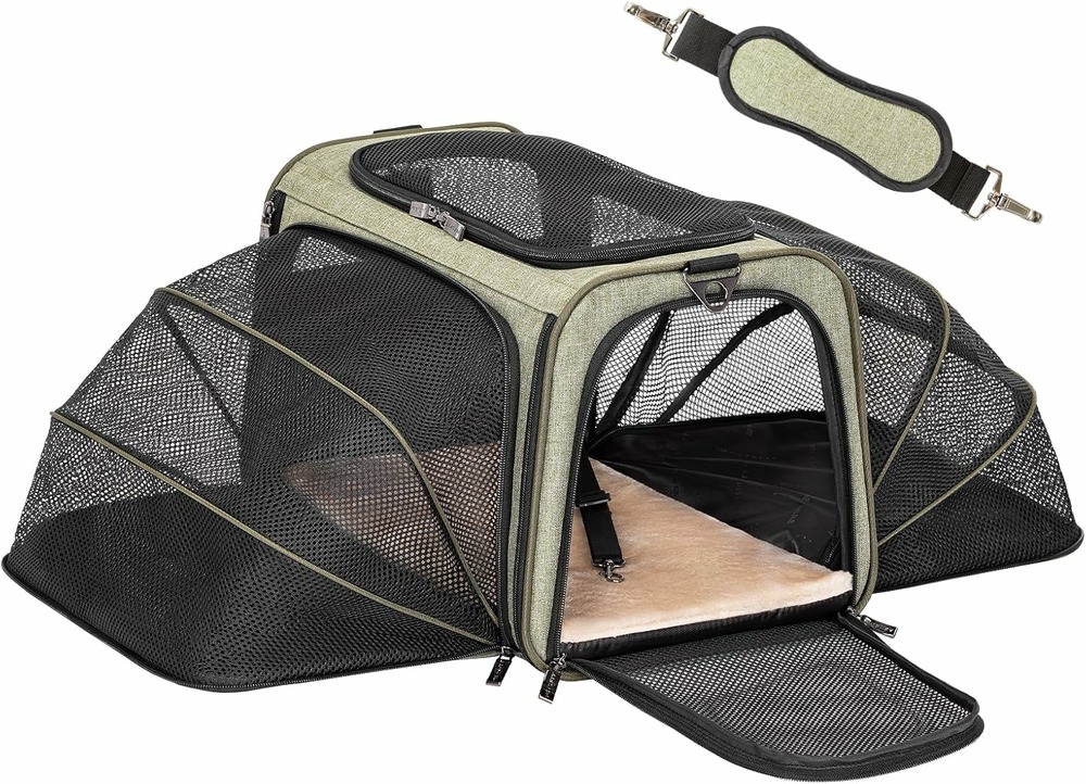 Sac de transport confortable et extensible pour petits chiens