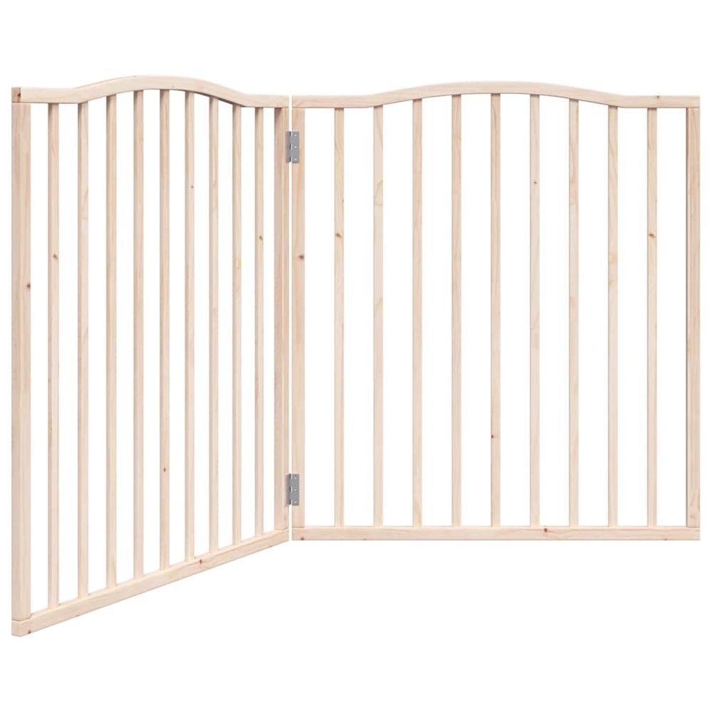 Barrière pour chien pliable 2 panneaux 160 cm bois de peuplier