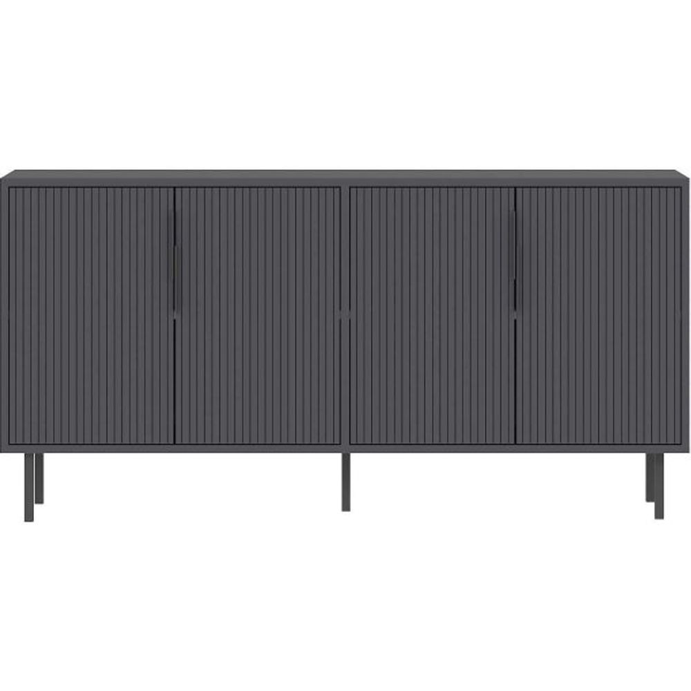 Buffet 4 portes en aggloméré clara anthracite